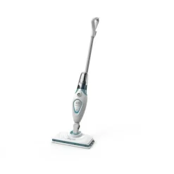 BLACK+DECKER FSM1615-QS - Multifunktionsdampmoppe 300W - Opvarmningstid: 20 s - Kabel 6M - 350 ml - 2 tilbehør Hvid, blå, grå