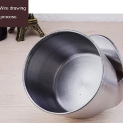 Bordspand i rustfrit stål, kreativ mini opbevaringsspand, køkkenbordplade affaldsspand rød