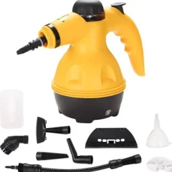 Bærbar damprenser - Husholdningsapparater - 1000 W - 4 bar - 350 ml - Gul