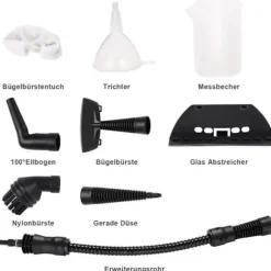 Bærbar damprenser - Husholdningsapparater - 1000 W - 4 bar - 350 ml - Gul