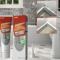 [CA] Vægmugfjerner Rengøringsmiddel Tætningsmiddel Gel Pool Flise Fuger Plet Mugfjerner Vaskemaskine Badeværelse Mug Gel 90g