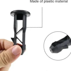 [CA]65 X 18 mm pakke med 10 sorte plastik hængselstifter til skraldespands låg til 240 l husholdnings- og kommercielle skraldespande