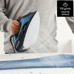 Dampstrygejern - TAURUS - 2800 W - Keramisk sål XL - 170 g/min - Vertikal - Kalkfjernende