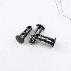 Db 3 par hængselbolte hængselsstifter til skraldespandslåg beholdere til at passe til 240/120/100/60l udendørs skraldespande, 65mm x 18mm, sort plastik | Fyndiq