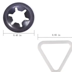 Db Tørretumbler Rem Rulle Kit til Whirlpool Kenmore WPW10314173 W10314171 4392065 WP4392065 691366 341241 349241T Black White