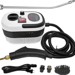 [11D]2500W håndholdt damprenser – trykdamprenser med 3 børstehoveder, 6 niveauer, 1000 ml vandtank