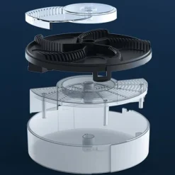 Elektrisk Flue Automatisk USB Aftagelig Fluefanger til Udendørs Ranch (FMY) Black Plug in 16cmx16cmx5cm