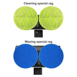 Elektrisk Gulvmoppe Roterende Moppe Skrubber Poleringsmaskine Gulvrengøringsværktøj (FMY) two blue