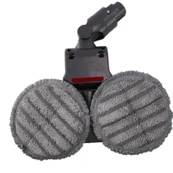 Elektrisk våd og tør moppehoved til V7 V8 V10 V11 udskiftelige dele med vandtank moppepuder vandkop gray