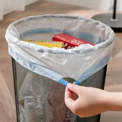 Engangs affaldsposer til kontor, hjem, husholdnings affaldsspand foringer med elastiske og lækagefrie funktioner, snoreposer fortykket design lugt