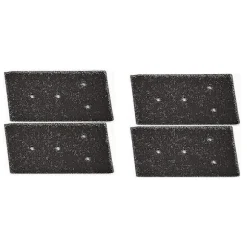 Filter til tørretumbler 4-pak Whirlpool 481010716911 Black