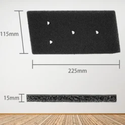 Filter til tørretumbler 4-pak Black Whirlpool 481010716911 Black