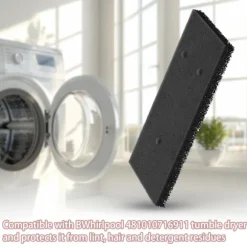 Filter til tørretumbler 4-pak Black Whirlpool 481010716911 Black