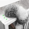 Fleksibel støvkost med hoved, vaskbar mikrofiber, bøjelig til rengøring, rengøringsværktøj til husholdningsapparater med ridsefast betræk (245 cm udvidet) | Fyndiq