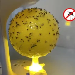 Frugtflue Bolde Flue Bold Fælde Klæbrig insektbold hveps Myggebold Fælde Insektfælde oplyst version 2 pack