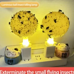 Frugtflue Bolde Flue Bold Fælde Klæbrig insektbold hveps Myggebold Fælde Insektfælde oplyst version 2 pack