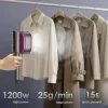 GETIT 1200W Steamer kompatibel med tøj 15-sekunders hurtig opvarmning 5 tilstande LCD touchskærm bærbar håndholdt tøjdamper