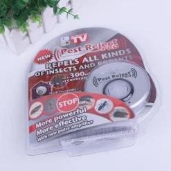 (Grå) Pest Rejection Pro Pakke 2 - Gnaver- og insektmiddel - Med elektromagnetisk og ultralydsteknologi til at drive skadedyr væk Gray