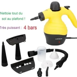 (GUL) Dunlop -12116 - Bærbar damprenser, 4 bar - 1050 Watt YELLOW
