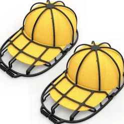 Hattebeskytter Kasketformer - Hatteformer til vask og opbevaring - Kasketbur Vaskeskjold til baseballkasketter black 2pcs