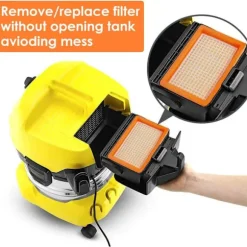 HEPA-filter til Kärcher NT25/NT35/NT45 2-pak