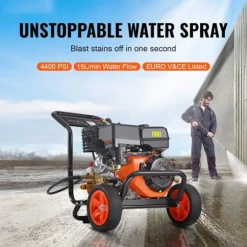 Højtryk rengøringsmiddel - DUOKU - G250A - 4400 PSI - 15 L/min - Pumpe i Kobber