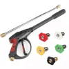 Højtryksrenserpistol - M22 - 5 messingdyser - 4000 psi - Kompatibel med 3/4 tomme slange