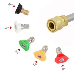 Højtryksrenserpistol - M22 - 5 messingdyser - 4000 psi - Kompatibel med 3/4 tomme slange