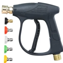 Højtryksrenserpistol med 5 dyseender - Kort pistol