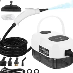Håndholdt damprenser 2500W – 6 dampniveauer, 3,0 BAR tryk, 1100 ml vandtank til dybdegående rengøring i hjemmet White