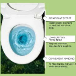Hængende Toiletrensningskugle - Fjerner Pletter, Kalk og Lugt - Ingen Skrubning Nødvendig - Toiletrensningskugle til Husholdningen