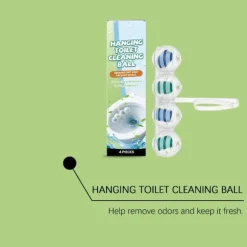Hængende Toiletrensningskugle - Fjerner Pletter, Kalk og Lugt - Ingen Skrubning Nødvendig - Toiletrensningskugle til Husholdningen