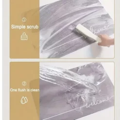 Hurtigtørrende absorberende vaskemaskine støvbetræk, diatoméjord designCJY Style1 50*60