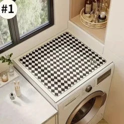 Hurtigtørrende absorberende støvdæksel til vaskemaskine, design med kiselgur Style1 50*60