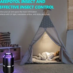 Indendørs Insektsfælde Med UV-Lys, Stærk Sugning Frugtsmidthjælp Til Frugtsmider, Myg, Gnatte I Køkken & Hjem (FMY)