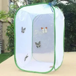 Insekt sommerfugl habitat bur avl kasse net bur luftstrøm pop-up 39*41*60cm grøn