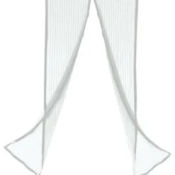 Insektnet Dør 100x220 Insektbeskyttelse Hvid Magnet Myggenet White Vit
