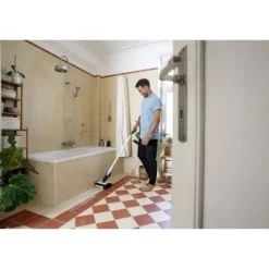 KARCHER FC 2-4 - Gulvrens - Opsamler tørt og vådt snavs i en enkelt passage - Parkeringsposition Grå och svart