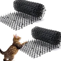 [KK]2 dele katteafvisende måtte, møbelbeskyttelse mod krads fra katte, 43 x 33 cm fleksibel plastmåtte med pigge, Kompatibel med indendørs og udendørs brug | Fyndiq