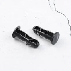 [KK] 【jia】3 par hængselbolte hængselstifter til skraldespandslåg passer til 240/120/100/60L udendørs skraldespande, 65 mm x 18 mm, sort plast
