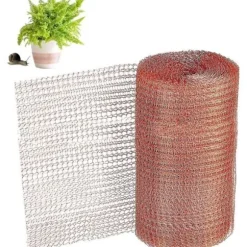Kobbernet, 1 rulle med 6 meter kobbernet, kobbernet mod snegle, mus, fugle og nematoder, havebeskyttelse mod gnavere, strikket kobber
