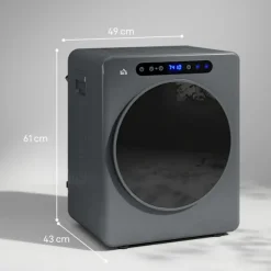 Kompakt tørretumbler, 4 kg kapacitet, 6 programmer, berøringskontrol