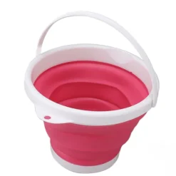 10L Bærbar Mini Vaskemaskine Sammenfoldelig til Undertøj Sokker Rejse Kollegie 5V Pink