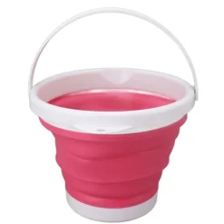 10L Bærbar Mini Vaskemaskine Sammenfoldelig til Undertøj Sokker Rejse Kollegie 5V Pink