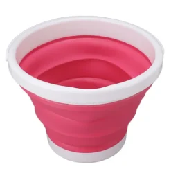 10L Bærbar Mini Vaskemaskine Sammenfoldelig til Undertøj Sokker Rejse Kollegie 5V Pink