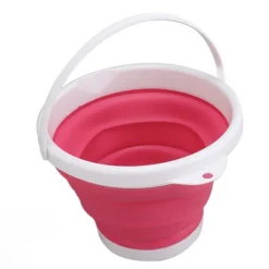 10L Bærbar Mini Vaskemaskine Sammenfoldelig til Undertøj Sokker Rejse Kollegie 5V Pink