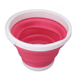 10L Bærbar Mini Vaskemaskine Sammenfoldelig til Undertøj Sokker Rejse Kollegie 5V Pink