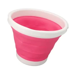 5L Bærbar Ultralydsvasker USB Foldbar Spand Vaskemaskine til Baby Undertøj Sokker Pink