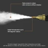 [LCS] Håndholdt højtryksdamper, damprenser, 2500 W damprenser med børstehoveder til køkken, badeværelse, bil (hvid){KDO}