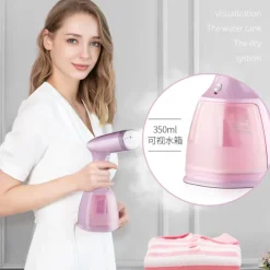 [LLC] Tøjdamper, Bærbar Tøjdamper 1500W 350ML Strygejern Håndholdt